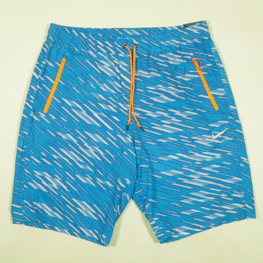 Nike Conversion AOP Shorts Mens XL Blue Gray Tapered Stretch Ripstop New - Picture 2 of 7
